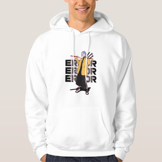 Trendy stilvolles Animationsdesign Hoodie (Vorderseite)