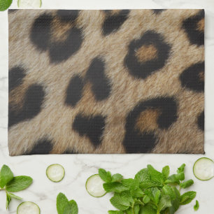 Trendy stylische leopard Pelztierdruckmuster Geschirrtuch
