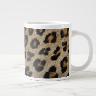 Trendy stylische leopard Pelztierdruckmuster Jumbo-Tasse