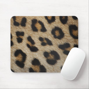 Trendy stylische leopard Pelztierdruckmuster Mousepad