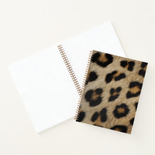 Trendy stylische leopard Pelztierdruckmuster Notizbuch