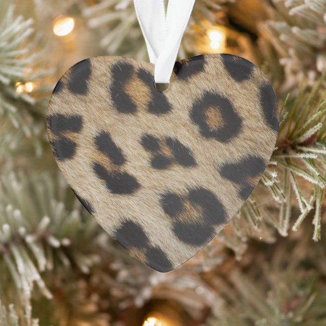 Trendy stylische Leopardenpelzmuster Ornament (Baum)