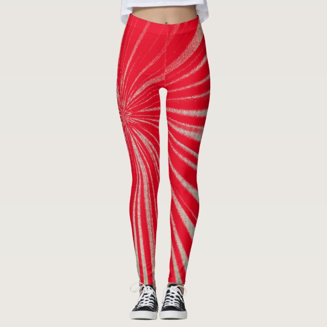 Trendy Stylish Astral Leinwand Design Leggings (Vorderseite)