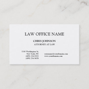 Trendy Stylish Attorney at Law Business Card Visitenkarte
