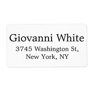 Trendy Stylish Black & White Schlicht Elegante Mod