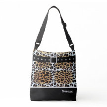 Trendy Stylish Brown White Black Leopard Custom