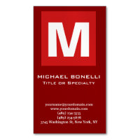 Trendy stylish dunkelrot, monogramm klassisch