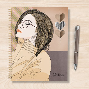 Trendy Stylish Girl Chic Liebe Herzlich Personalis Planer