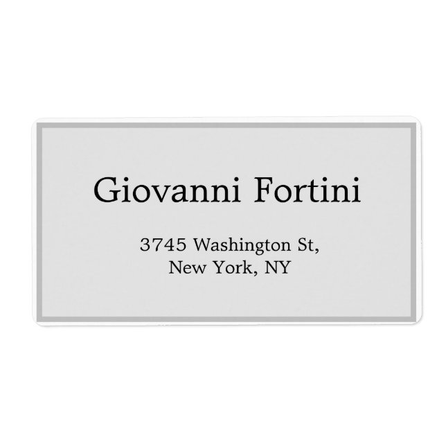 Trendy Stylish Gray Schlicht Elegant Modernstes De (Vorne)