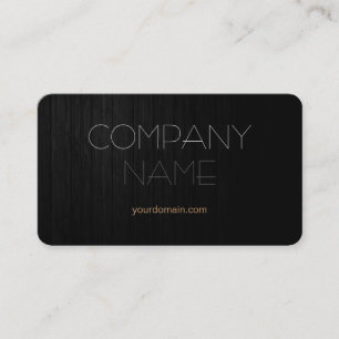 Trendy Stylish Gray Wood Company Name Visitenkarte