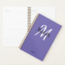 Trendy Stylish Lila Monogram Name + Initial
