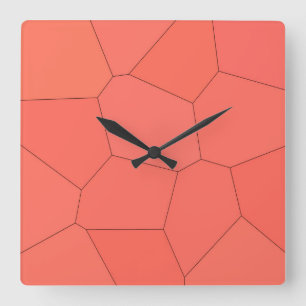 Trendy Stylish Lmon Quadratische Wanduhr