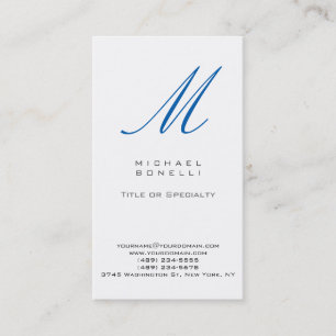 Trendy Stylish Monogram Standard Business Card Visitenkarte