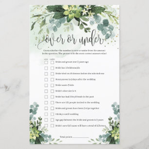 Trendy succulent grüne boho über oder unter Spiel