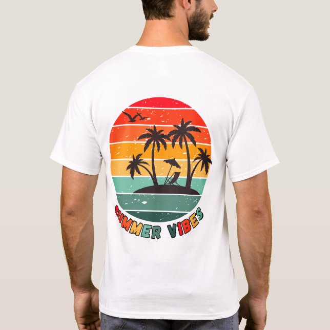 trendy "summer vibes" t-shirt (Rückseite)