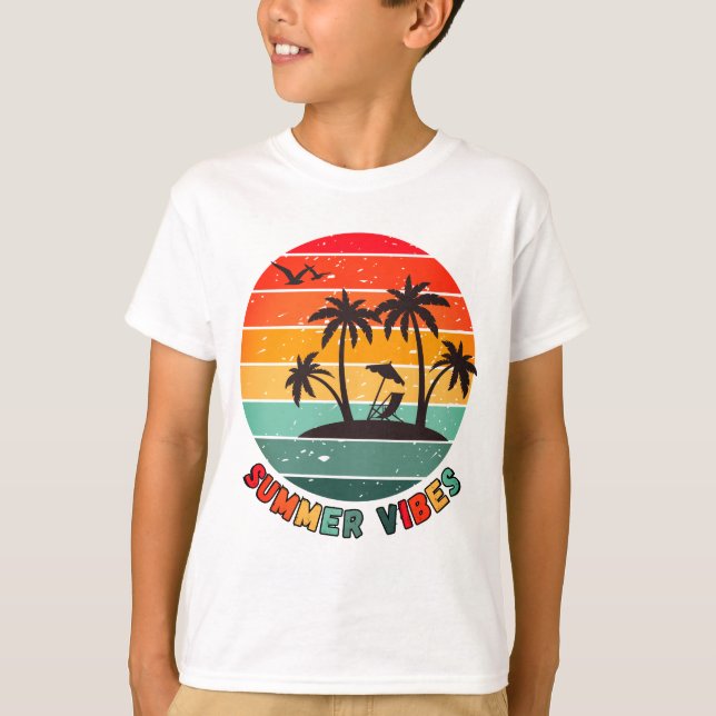 trendy "summer vibes" t-shirt (Vorderseite)