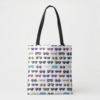 Trendy Sunglasses Pattern Tote Bag - Modisch
