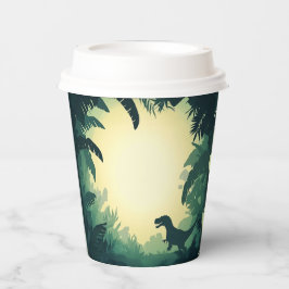 Trendy T-Rex Dinosaur Papiertasse Pappbecher