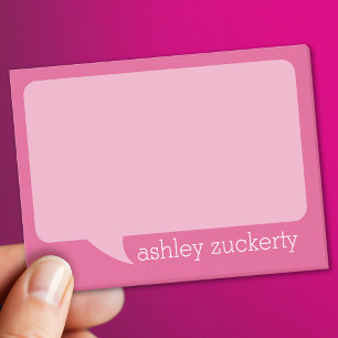 Trendy Talk Blase mit Personalisiertem Namen Post-it Klebezettel