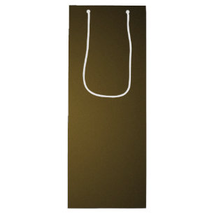 Trendy Tan und Black Grainy Vignette Geschenktüte Für Weinflaschen