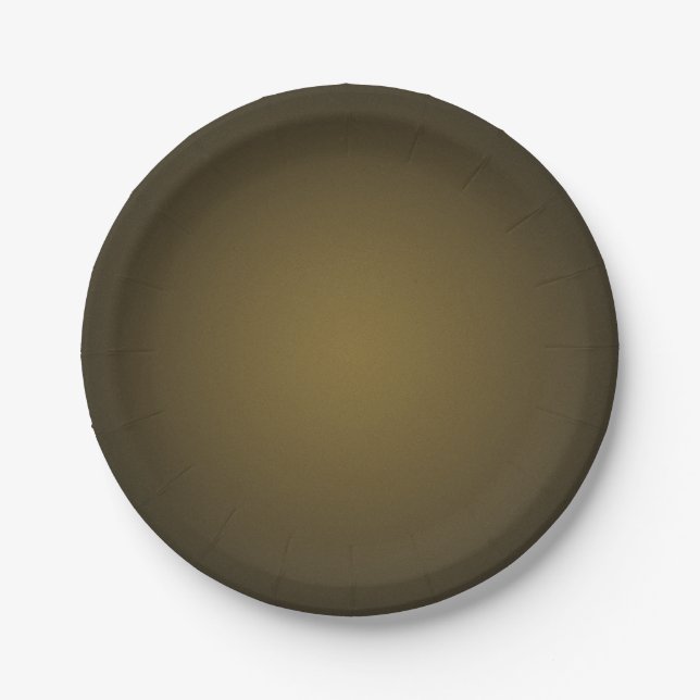 Trendy Tan und Black Grainy Vignette Pappteller (Vorderseite)