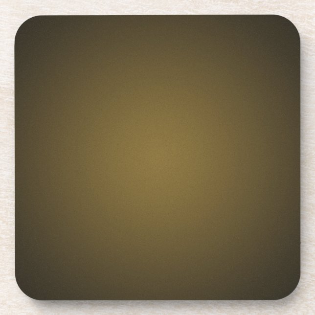 Trendy Tan und Black Grainy Vignette Untersetzer (Vorderseite)