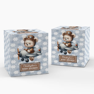 Trendy Teddy Bear Pilot Boy Baby Fevor Box Geschenkschachtel