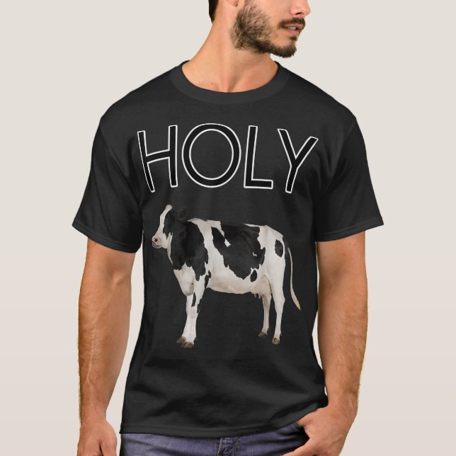 Trendy Teez unise adult  Holy Cow T , Red, Small U T-Shirt (Vorderseite)
