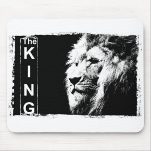 Trendy Template Lion Head Pop Art Picture The King Mousepad