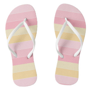 Trendy Template Pink Vanilla Gelb Weiße Pastete Flip Flops