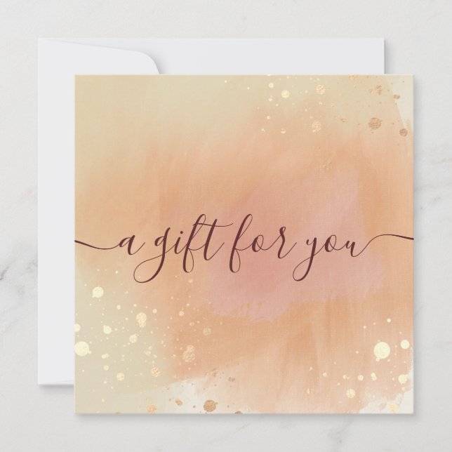 Trendy Terracotta - Geschenkgutschein (Vorderseite)