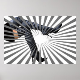 Trendy Thigh High Boot Art Poster