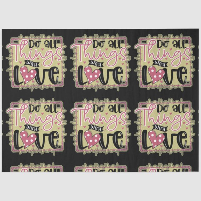 Trendy Things Liebe Valentinstag Seidenpapier (Vorderseite)