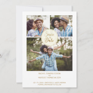 Trendy Three Fotos Instant Verlobung Session Save The Date