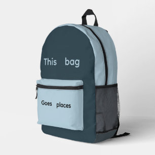 Trendy Travel Rucksack Druck Sticken Rucksack