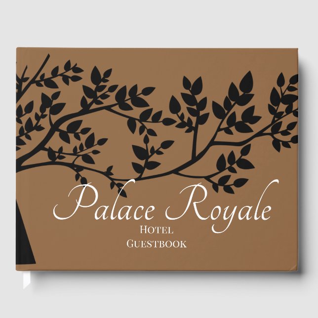 Trendy tree branches Hotel Bed and Breakfast Gästebuch (Vorderseite)