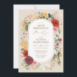 Trendy Tropical Blume Rustikale Pampas Geburtstag Einladung<br><div class="desc">Dieses elegante Design besticht durch verschiedene Aquarellfloralen, die mit grünem Blattwerk und luftigem Pampasgras in verschiedenen Rot-, Rot-, Blau-, Gelb- und Grüntönen vermischt sind. Personalisieren Sie die Einladung mit Ihren Daten und wenn Sie gewollt, um den Stil und die Platzierung des Textes weiter zu ordnen, klicken Sie bitte auf den...</div>