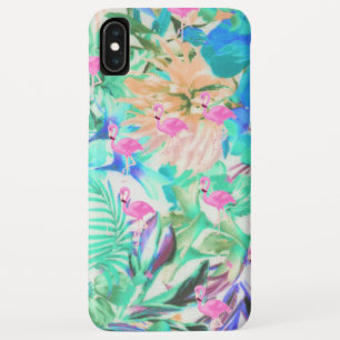 Trendy tropisch aquamarin rosa florale Flamingo Case-Mate iPhone Hülle