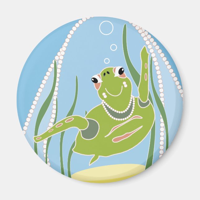 Trendy Turtle Magnet (Vorne)