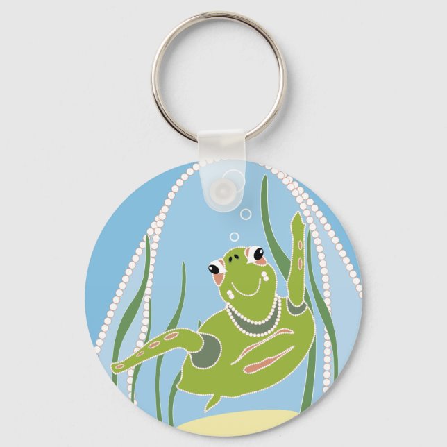 Trendy Turtle Schlüsselanhänger (Vorderseite)