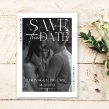 Trendy Typografy Overlay Text Foto Wedding