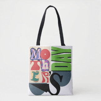 Trendy Typografy Tribute: Mother's Day Tasche BTot