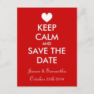 Trendy und lustig behielt ruhige Save the Date Pos Ankündigungspostkarte