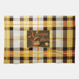 Trendy und stilvoll "Herbst Vibes" Geschirrtuch