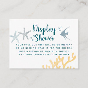 Trendy under Sea Baby Shower Dusche Begleitkarte