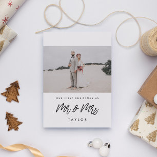 Trendy Unsere ersten Weihnachten als Mr. & Mrs. Fo Einladung