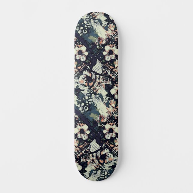 Trendy Urban Street Art Inspiriert Blumenskateboar Skateboard (Vorderseite)