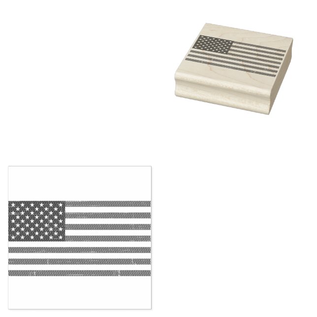 Trendy USA Flag Gummistempel (Stempel)