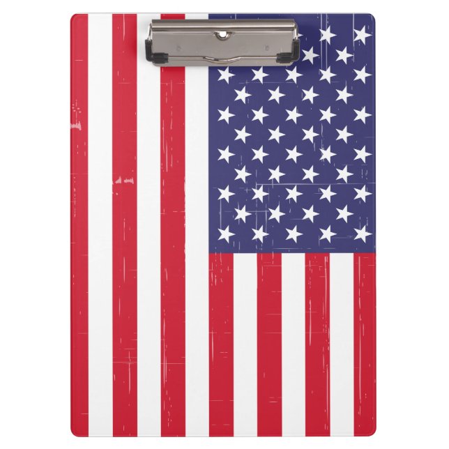 Trendy USA Flag Klemmbrett (Vorderseite)