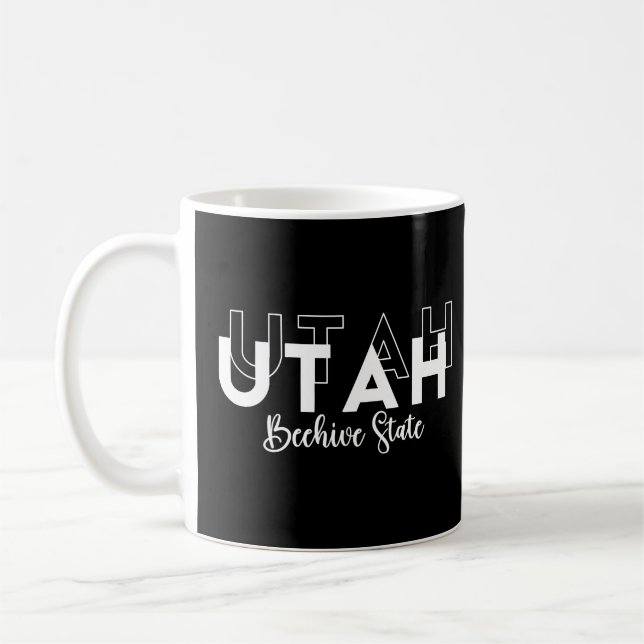Trendy Utah Beehive Staat Kaffeetasse (Links)